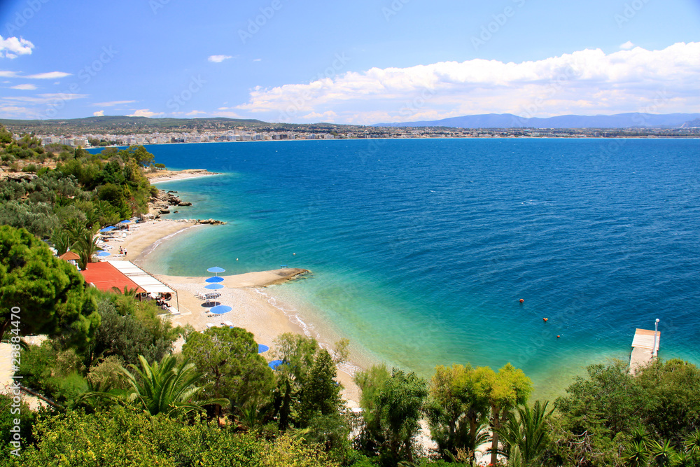 Naklejka premium Beautiful sea coast in Greece