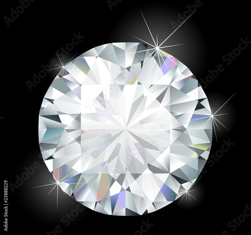 Shiny bright diamond