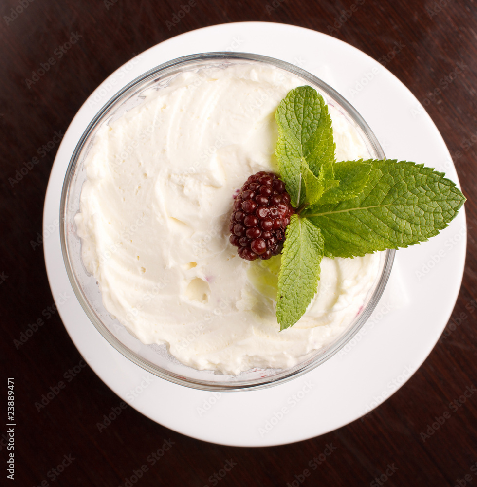 dessert with berries dessert with berries