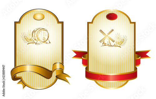 Gold Drink Label
