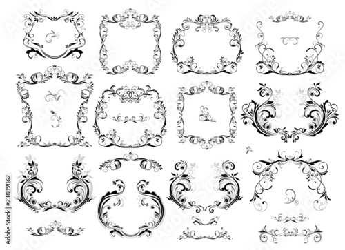 Collection of vintage frame