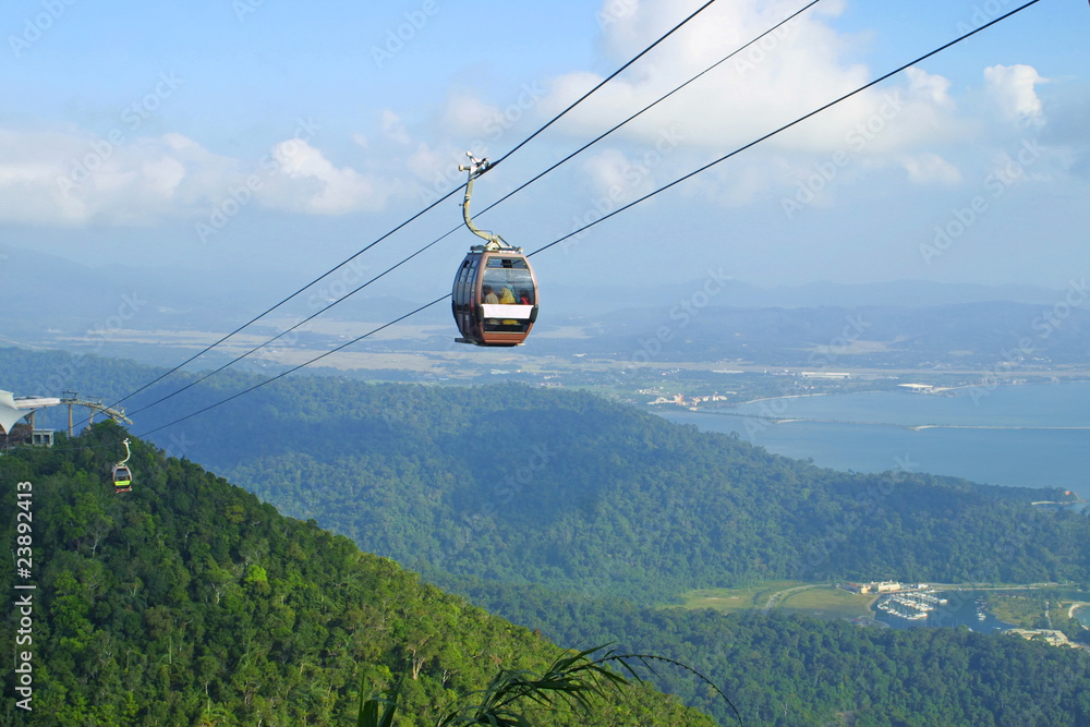 Obraz Langkawi hills cable car, Malaysia
