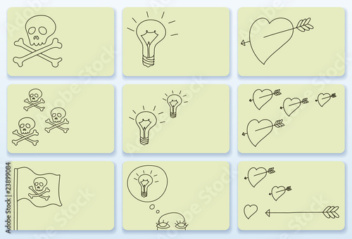 doodle business cards