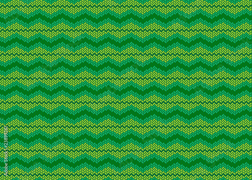 A woolen yarn design green