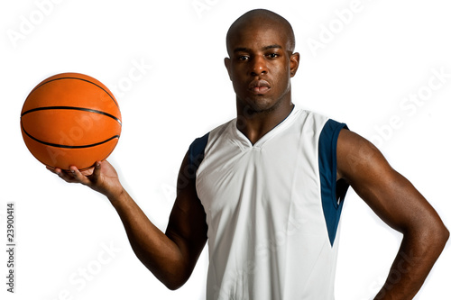 Athletic Man With Basketball