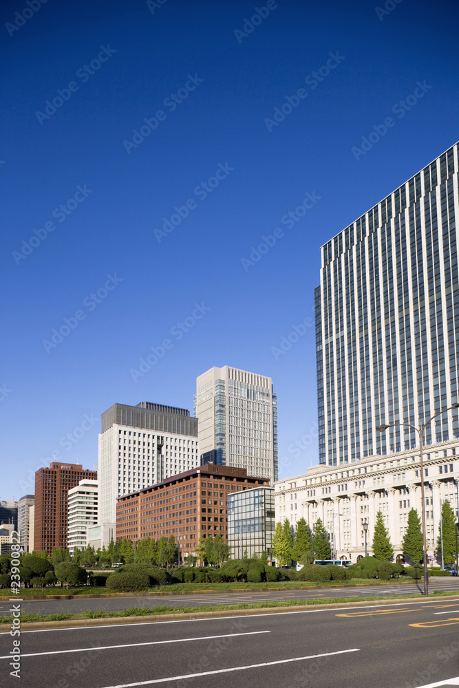 Obraz premium 東京 丸の内のオフィスビル街