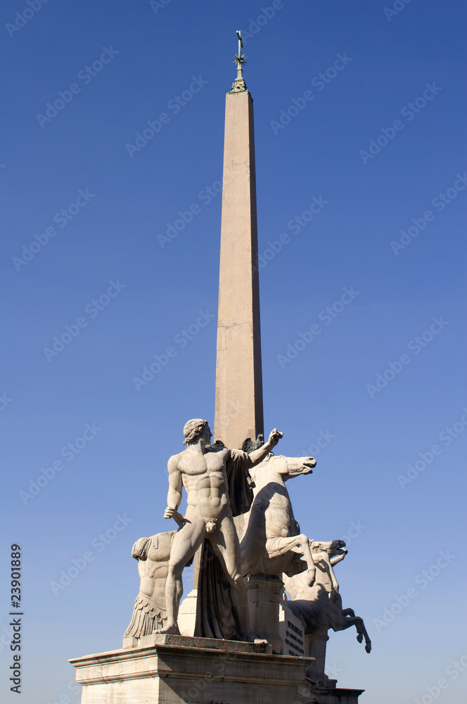 Rome - obelisk on Piazza Quirinale
