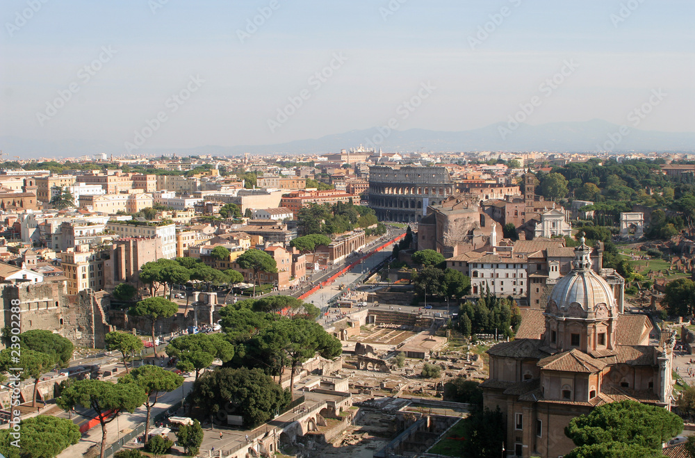 Rome - outlook from Vittorio Emanuel landmart