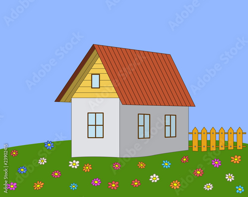 House on a meadow