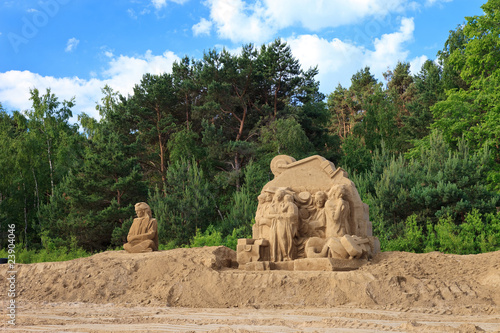 IV International Gdansk Plener sculptures made of sand