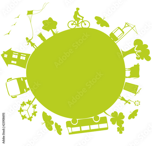 Life on a planet green