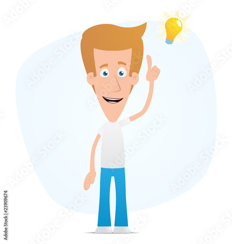 Casual man visited idea