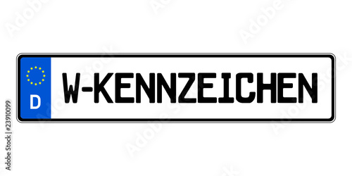kennzeichen w-kennzeichen I