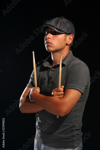 young musician, the drummer