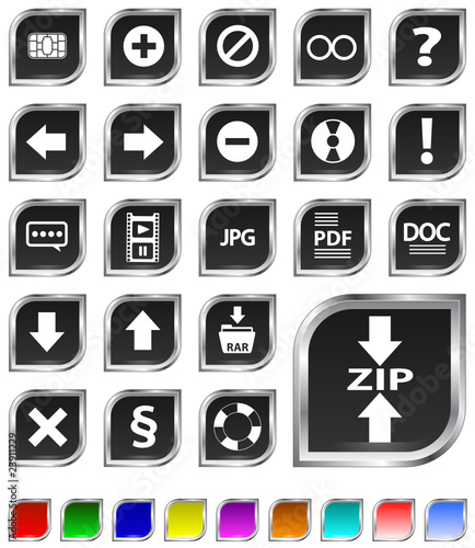 Web Buttons 02 - 9 colors included