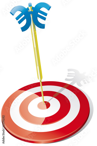 Euro im Ziel - liegend