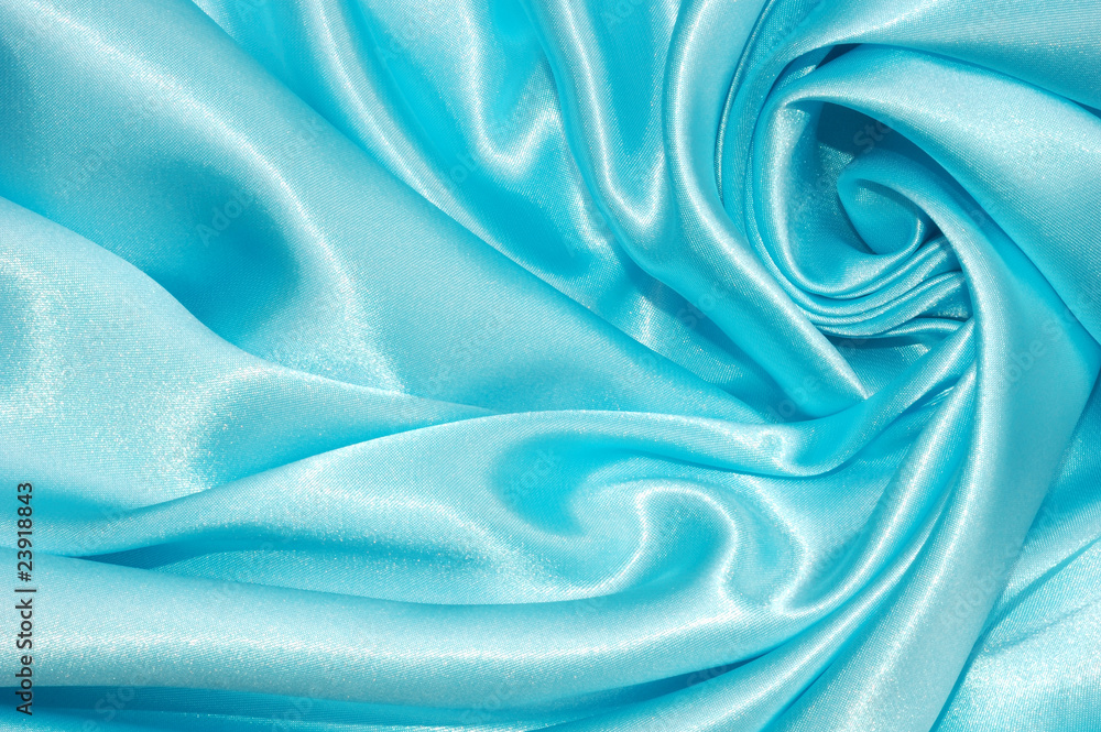 Obraz premium Blue shiny silk