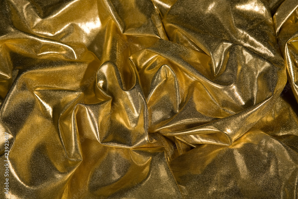 Abstract gold fabric fold Abstract gold fabric fold