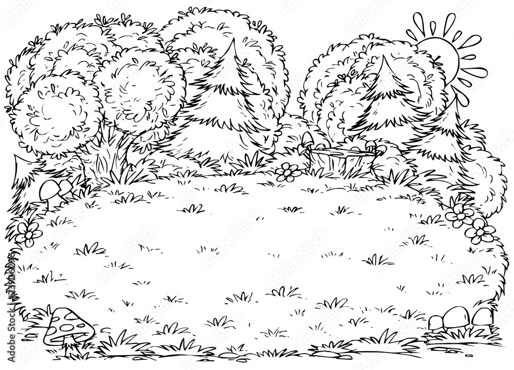 Obraz premium Forest glade
