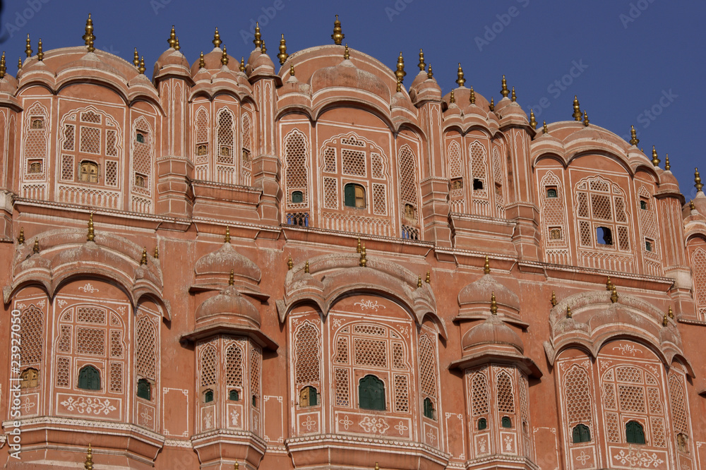 Hawa Mahal (alast der Winde) in Jaipur, Rajasthan, India