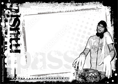 dirty DJ horizontal background