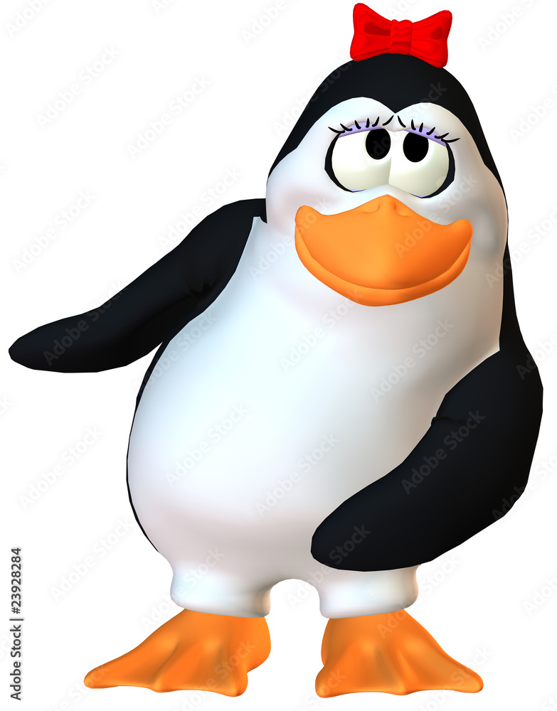 Obraz premium dancing female penguin