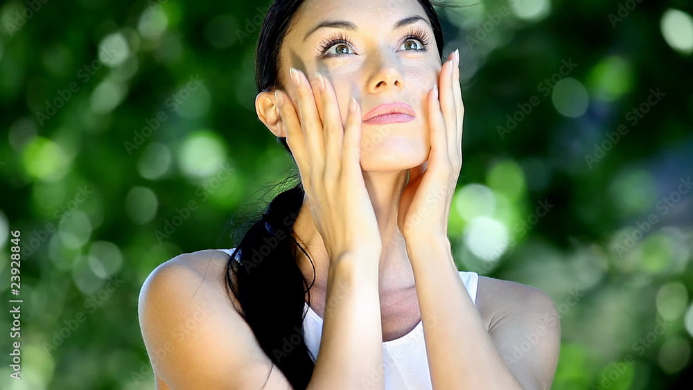 Portrait of beautiful and sexy woman