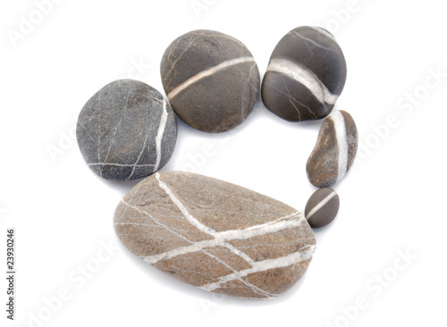 Canvas Print zen steinkreis scharf