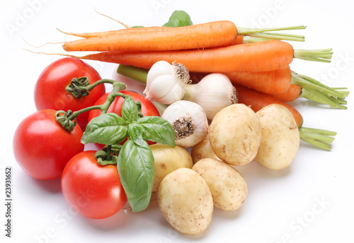Group of fresh vegetables