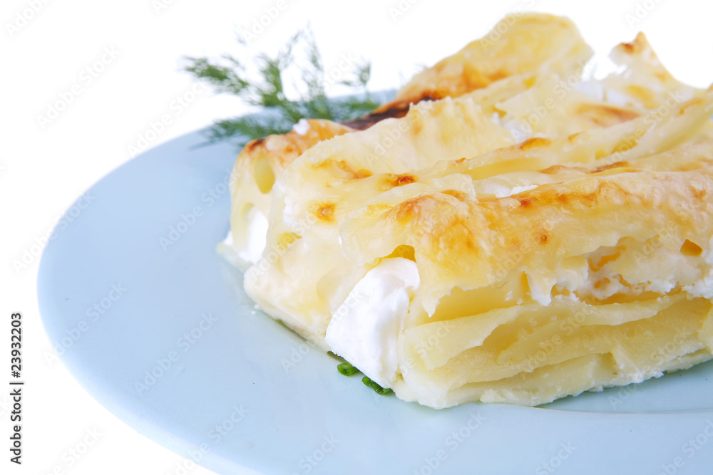 cheese cannelloni on blue cheese cannelloni on blue