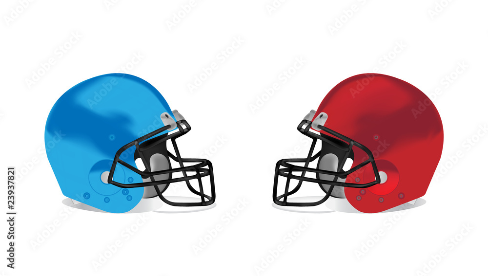 Naklejka premium American football detail helmet vector illustration