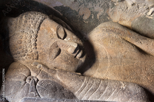 Reclining buddha - Ajanta Caves