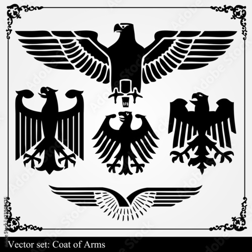Eagle coat of arms heraldic