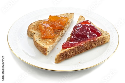 toasts with jam
