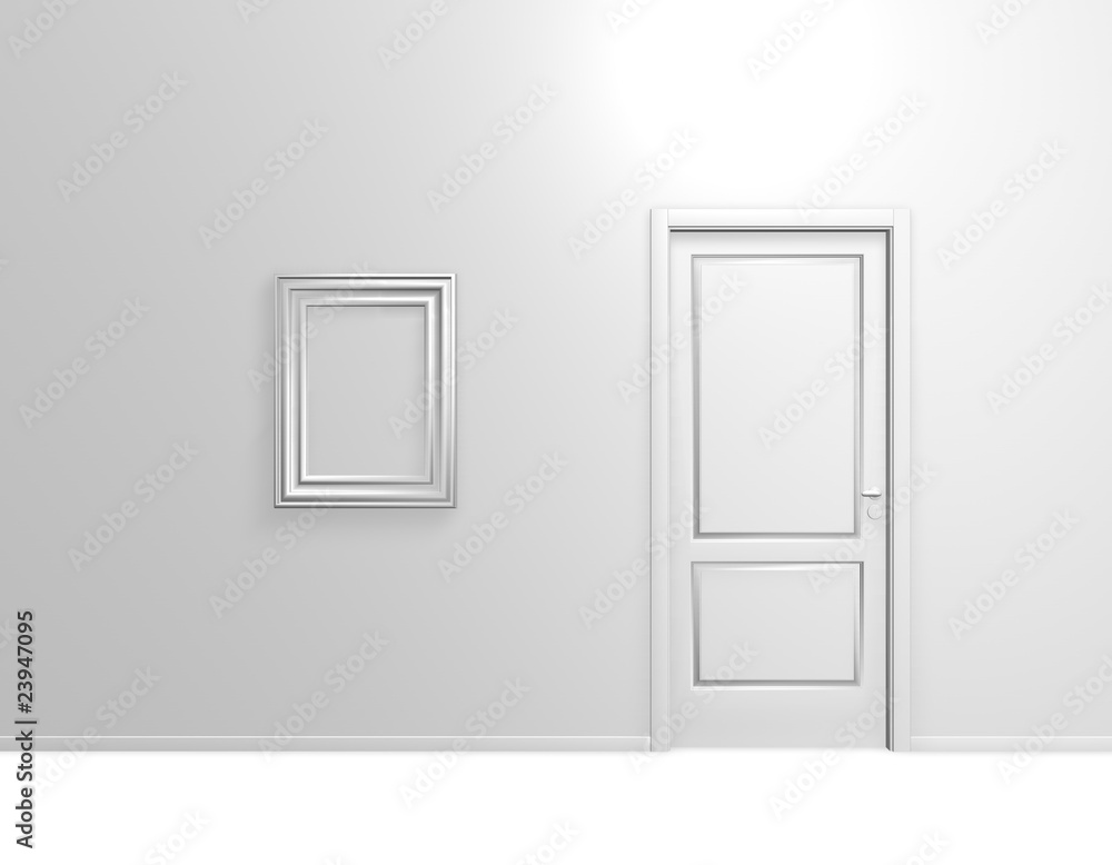 leeres bild und tür leeres bild und tür