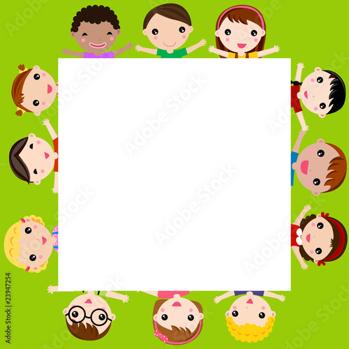 kids and frame