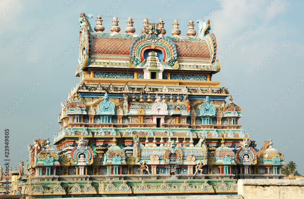 Hindu Sri Srirangam Temple in Trichy,India,Unesco heritage
