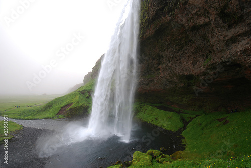 Wasserfall am Eyjafjallajökull-Vulkan