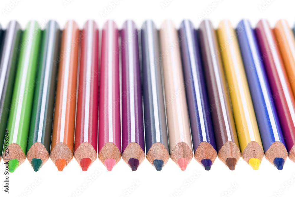 Naklejka premium Colored pencils