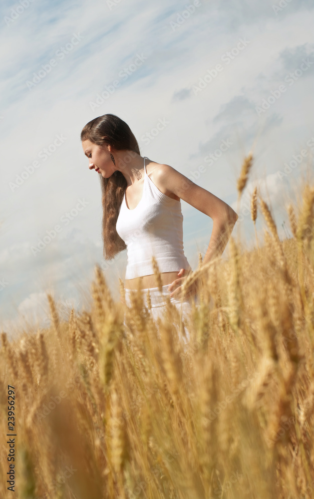 Girl in wheat Girl in wheat