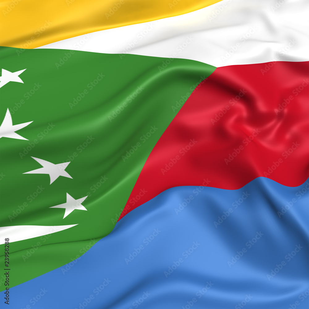 Naklejka premium Comoros flag picture