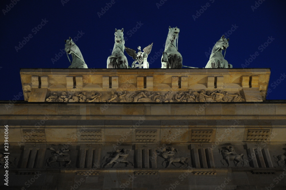 Brandenburger Tor, Nachtaufnahme, Berlin, Deutschland Stock Photo