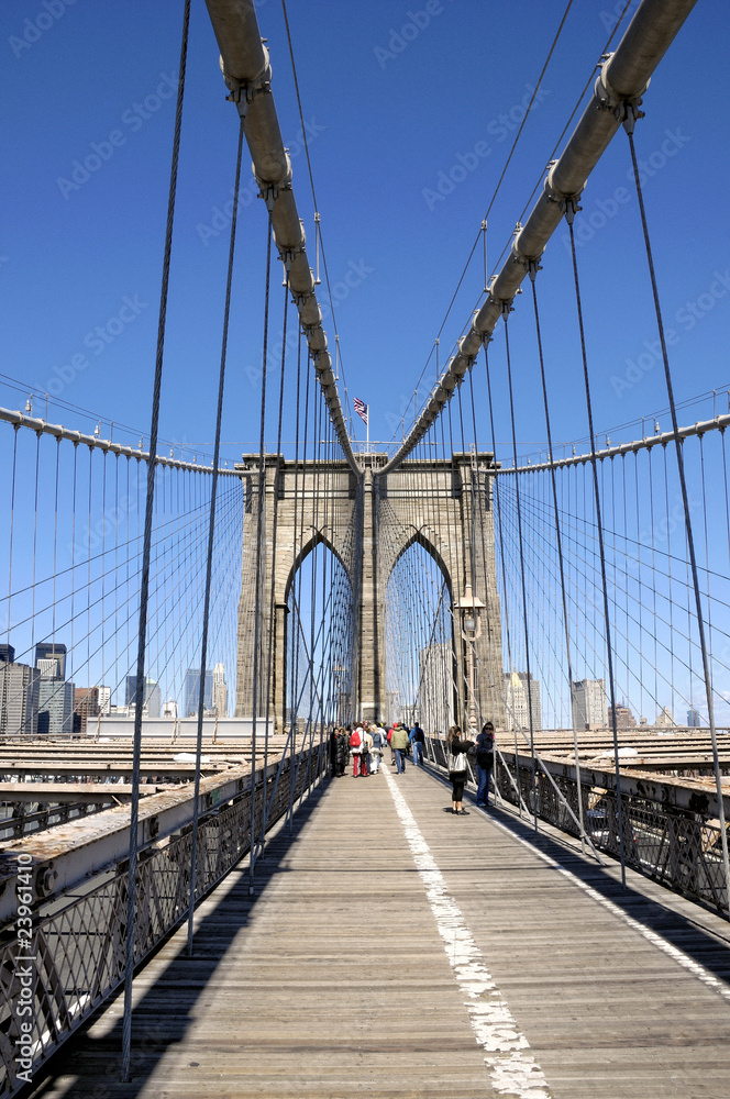 Plakat Brooklyn Bridge, Nowy Jork, USA