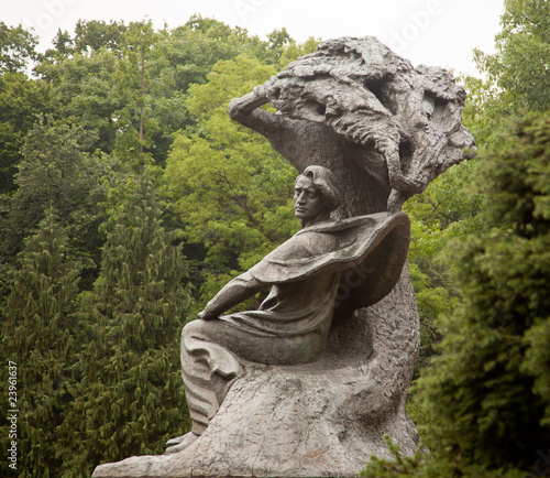 Tableau sur toile Frederick Chopin Statue