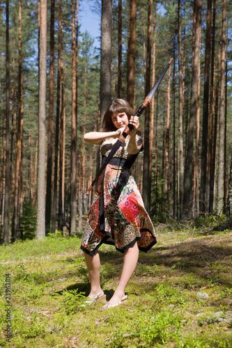 The girl with bow © Maslov Dmitry