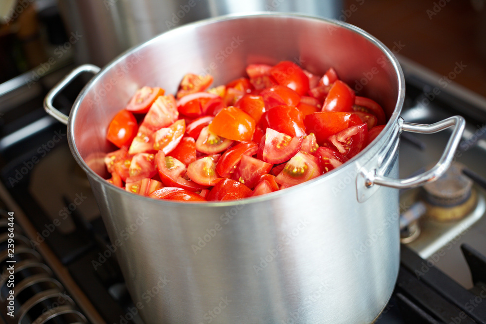 Frische Tomatensauce Stock Photo | Adobe Stock