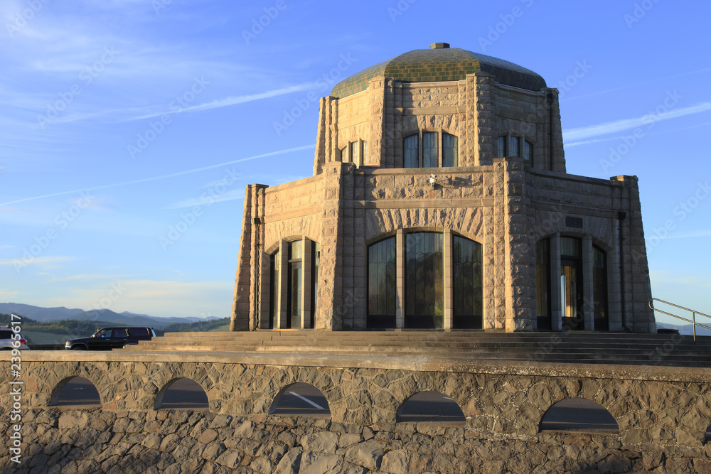 Vista House at sunset, OR.