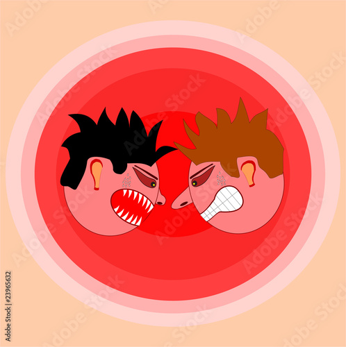 Angry men swear