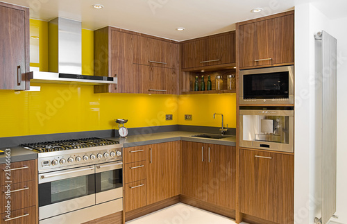 Brand New Contemporary Walnut Kitchen