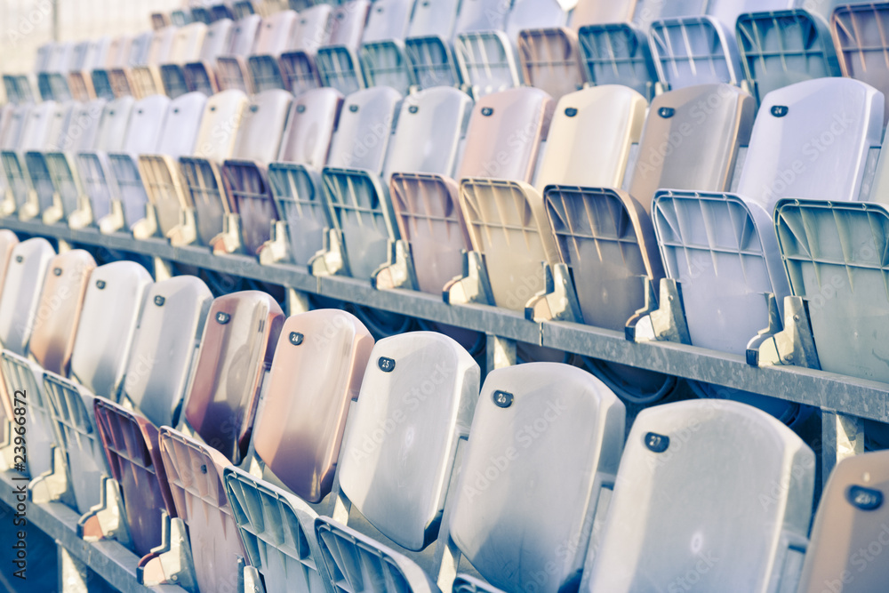 Fototapeta premium Retro Stadium Seats